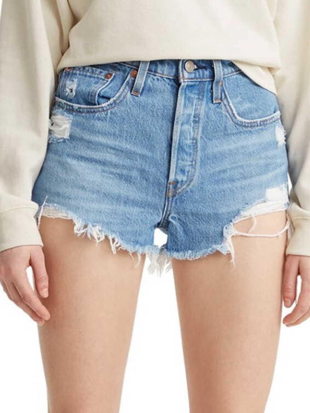 Levi's Women's 501 Cotton High-Rise Denim Shorts Sansome St Size 29 #56327-0193